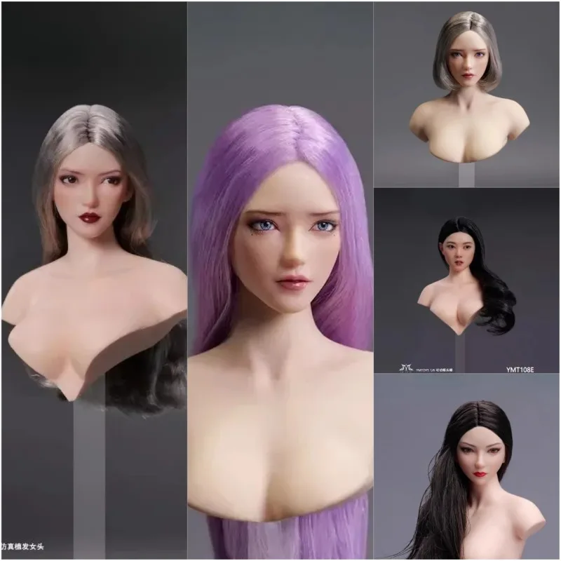 

Предпродажа YMT112 1/6 масштаб Asia Pretty Girl Xi Yu с подвижными глазами, скульптурная модель головы, подходит для 12-дюймовых игрушечных фигурок PH Pale Body