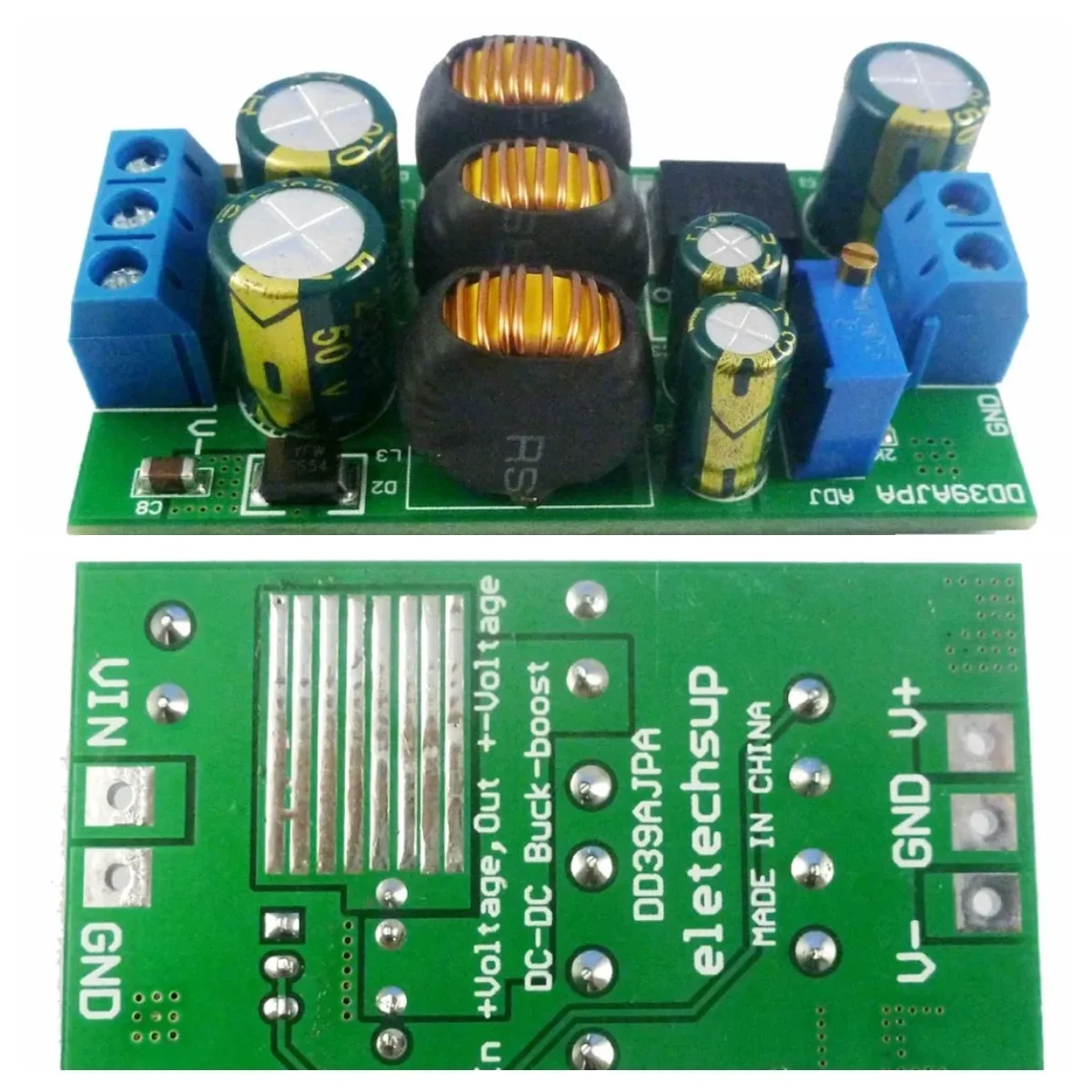 Dd39ajpa/b 20w boost-buck tensão de saída dupla 3.6-30v a +-3-30v ajustável dc step-up módulo conversor boost-buck