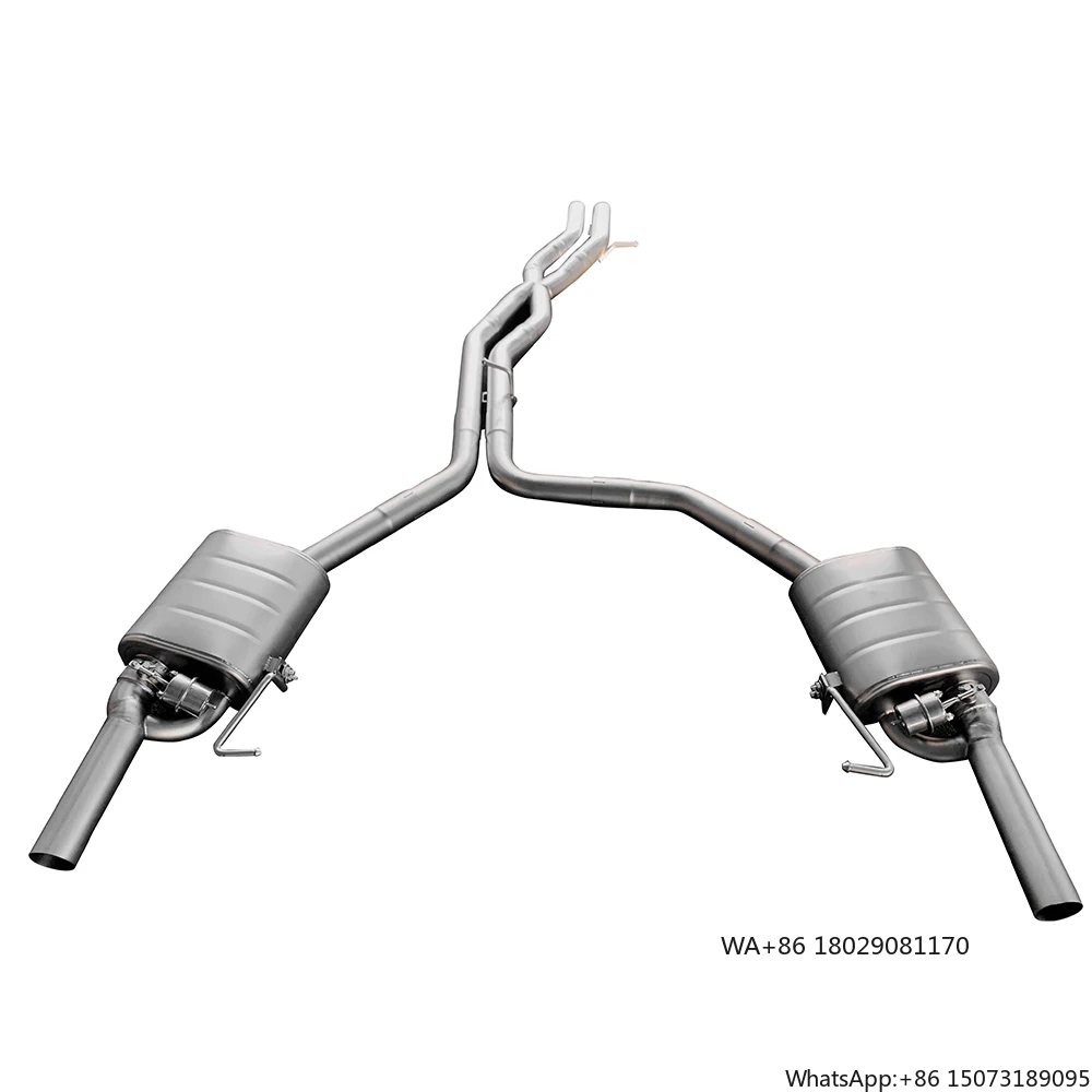 JYDStainless Steel Auto Tuning Performance Exhaust System Catback for  A6 A7 C8 2.0T Including Muffler Valves Exhaust Pipes