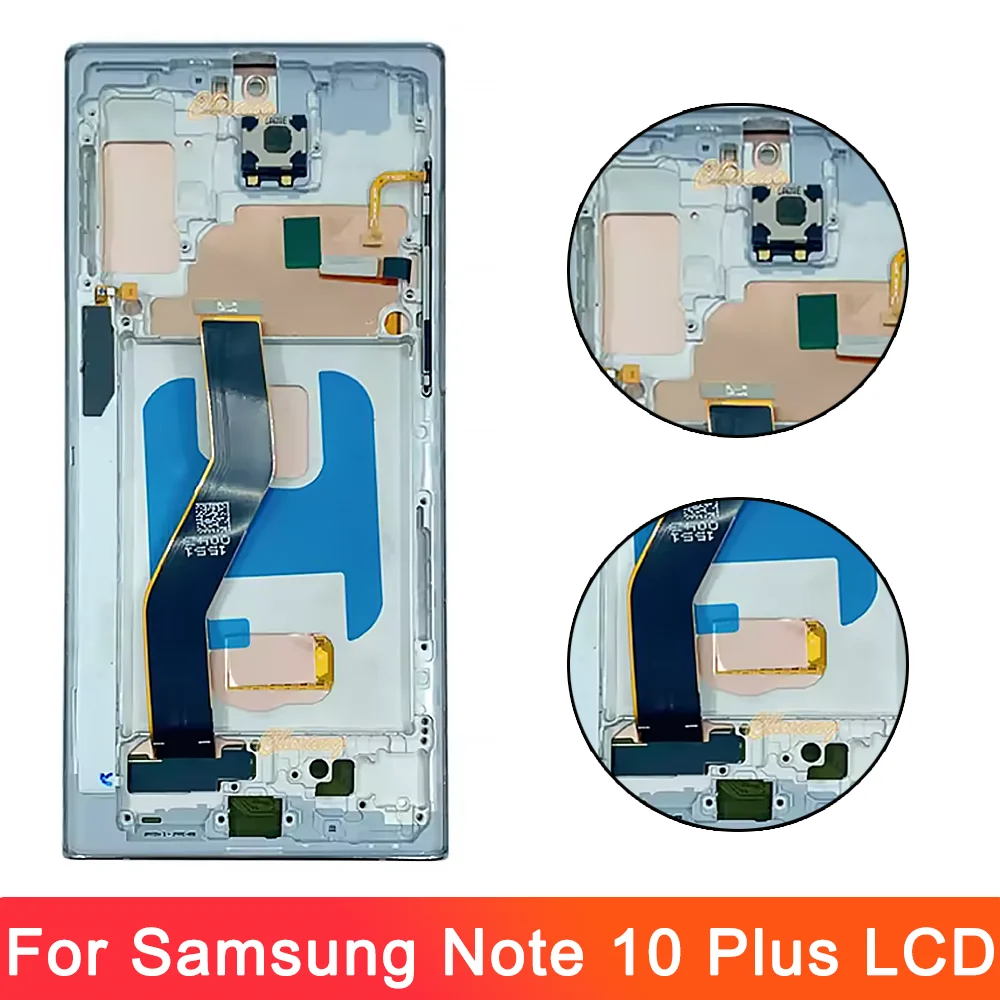 TFT Screen for Samsung Galaxy Note10+ N975F N976F Lcd Display Digital Touch Screen with Frame for Samsung Galaxy Note 10 Plus 5G