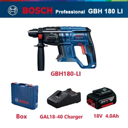 BOSCH GBH 180-LI Brushless Hammer Drill GBH180 18V  Lithium Rotary Hammer Percussion Drill Cordless Perforator Multifunctional