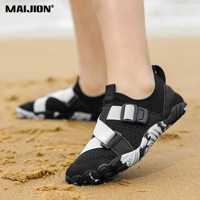 Unisex Breathable Water Shoes Men Women Beach Swimming Aqua Shoes Quick-Dry Outdoor Wading Shoes for Fishing Boating Surfing