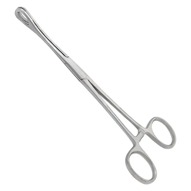 T19C Piercing Forceps Tool Triangle Open Plier Clamp Stainless Steel Body For Ear Lip Nose Tongue