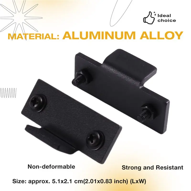 FEDI-1 Para Czarnych Osłon Przeciwwietrznych Gramofonu, Zestaw Naprawczy z Zawiasami, Stop Aluminium, Pasuje do Technics SL-D1 D2 D3 B1 Q2 Q200 3200 220 — zdjęcie produktu 4