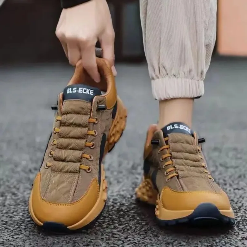 

New Mens Shoes Trend Thick Sole Sneakers High Quality Lace Casual Shoes for Man Comfort Ventilate Running Shoe Zapatillas Hombre