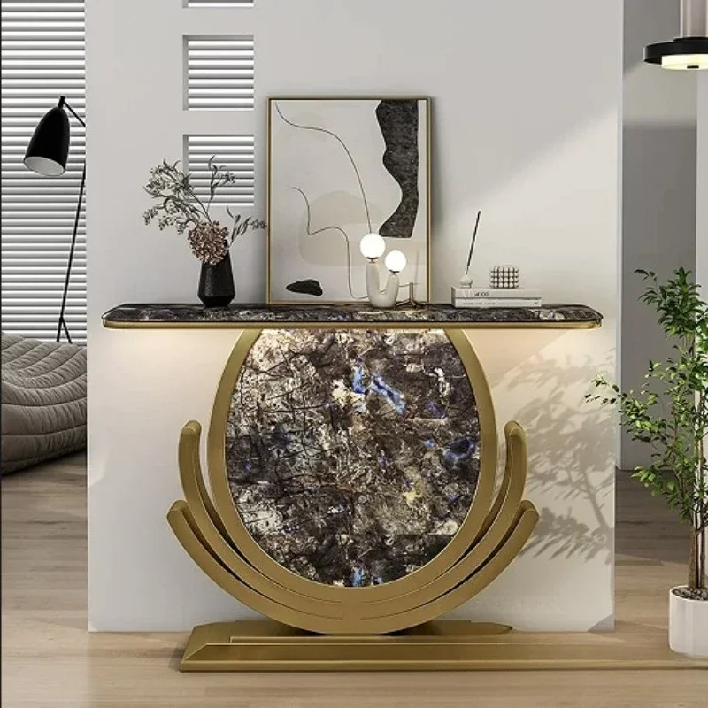 Marble door-to-door narrow decorative table strip case table