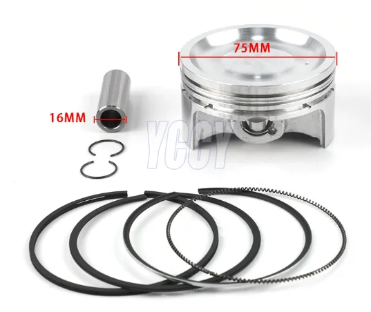 For PIAGGIO VESPA 300 GTS300 GTV300 Aprilia SR 300 SR300 75mm 300cc Motorcycle Engine Cylinder Kit With Piston Pin Gaskets Bore view 4