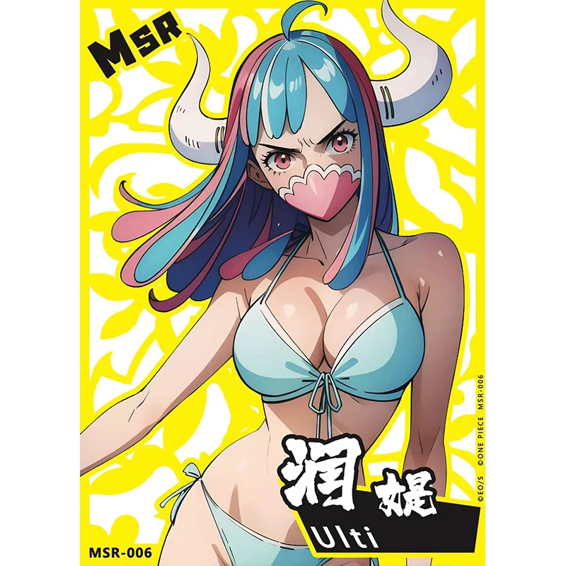 Anime ONE PIECE MSR series carta da collezione fai da te Nami Nico Robin Boa Hancock Nefertari D. Vivi giocattoli per bambini scheda di gioco da tavolo