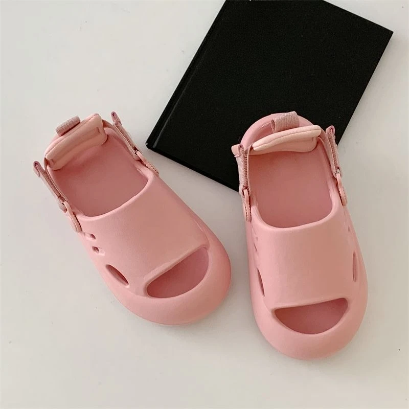 2026 Summer Kids Korean Style EVA Ultra Light Thick Sole Outdoor Sandals Slippers Unisex