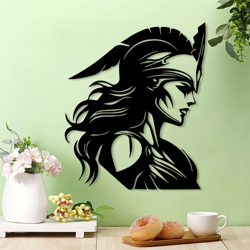 1PC Athena Metal Wall Art, Sturdy Decor for Living Room, Christmas Gift for Greek Art Enthusiasts