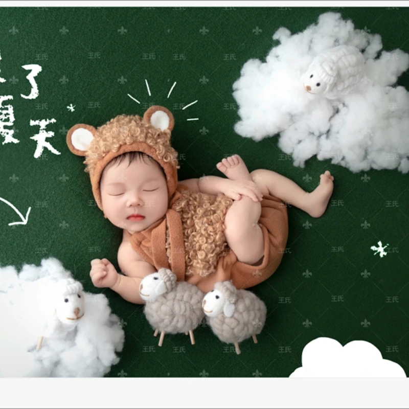 

Newborn photography props baby full moon photo studio photo clothes disfraces bebe niña bebê 신생아사진 신생아 아기 코스프레