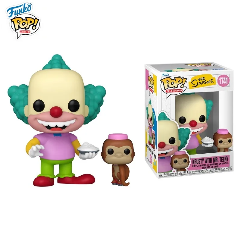 FUNKO POP Original Simpsons Clown Custie Tini Lisa Snowball II peut jouer à la figurine modèle Collection cadeaux de vacances en Stock