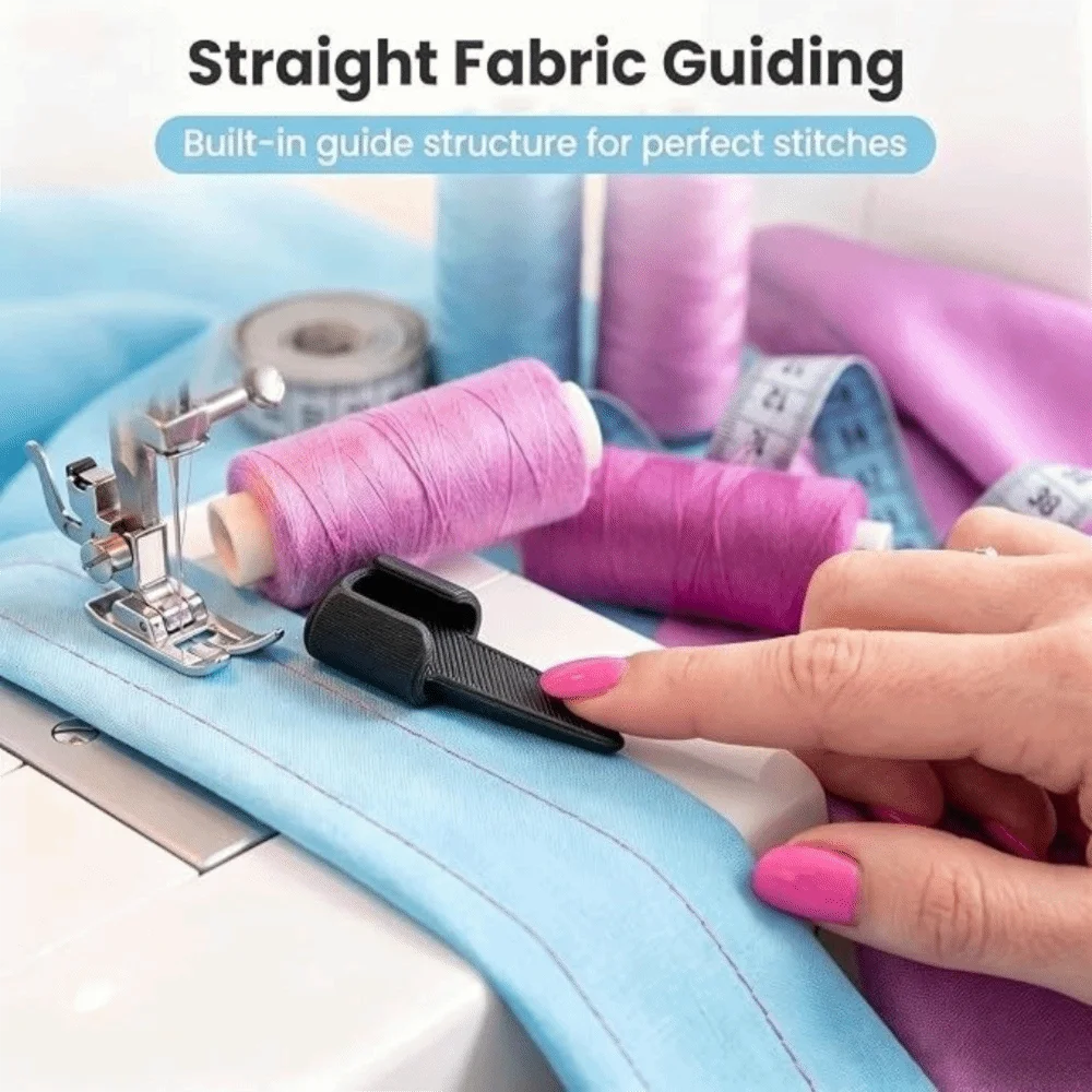 Black Sewing Finger Protector Clip Non-slip Open Nail Design Anti-prick Needle Finger Guard Hand-sewing Sewing Craft Tool
