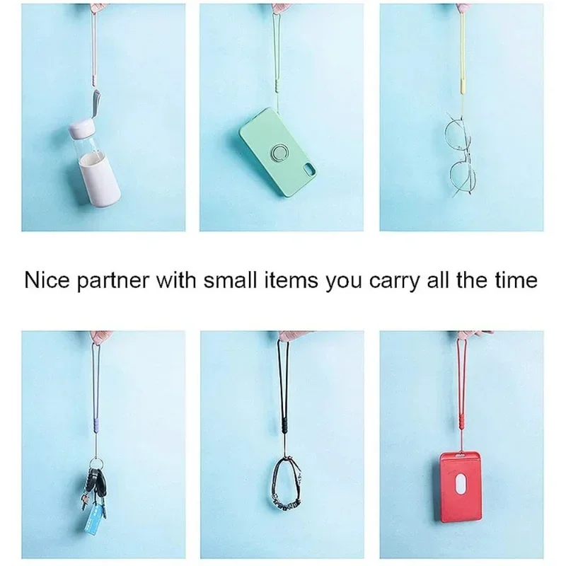 Silicone Wrist Straps Hand Lanyard For Mobile Phones Camera Keys Cord Chain Universal Anti Lost Hanging Rope Keychain