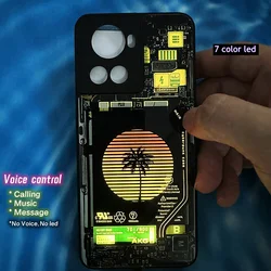 For Luminous Flash Funda One plus Oneplus 11 12 10 9 8 Pro 9R 9RT 8T 9Pro 10Pro 9 RT 7T Case Original Shockproof Phone Cover LED