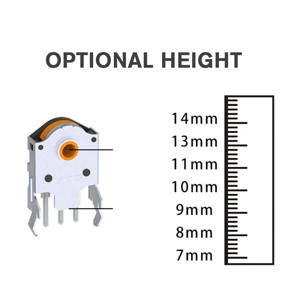 5/7/8/9/10/11/12/13/14มมโรตารี่เมาส์เลื่อนล้อเข้ารหัส1.74มมเครื่องหมาย15-30G สำหรับพีซีเมาส์อัลปเข้ารหัสปลอดฝุ่น