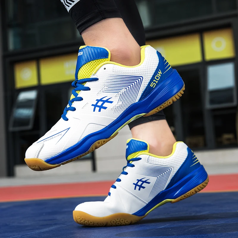 2024 New Badminton Shoes for Teenagers, Comfortable Volleyball Sports Shoes, Outdoor Fitness Tennis Shoes, Sizes 36-44