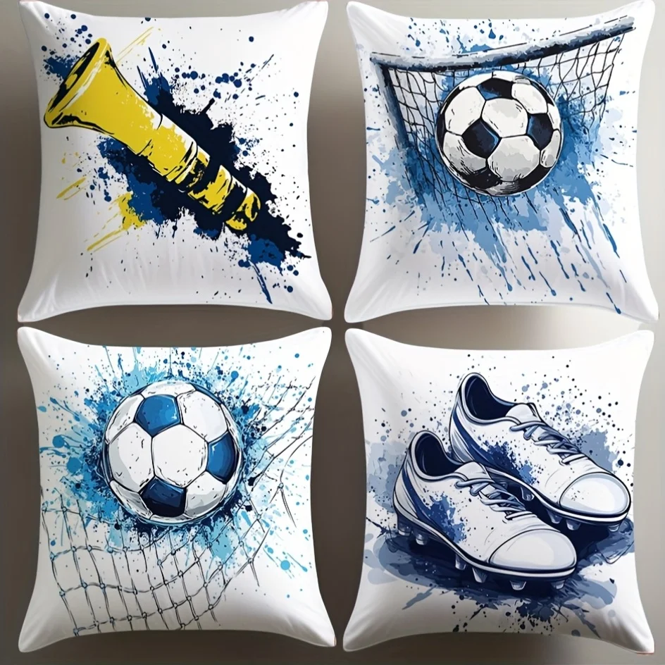 

Наволочка с цифровой печатью в стиле акварельных разводов, короткий плюш, подходит для гостиных, спален, диванов, чехол для декоративной подушки.