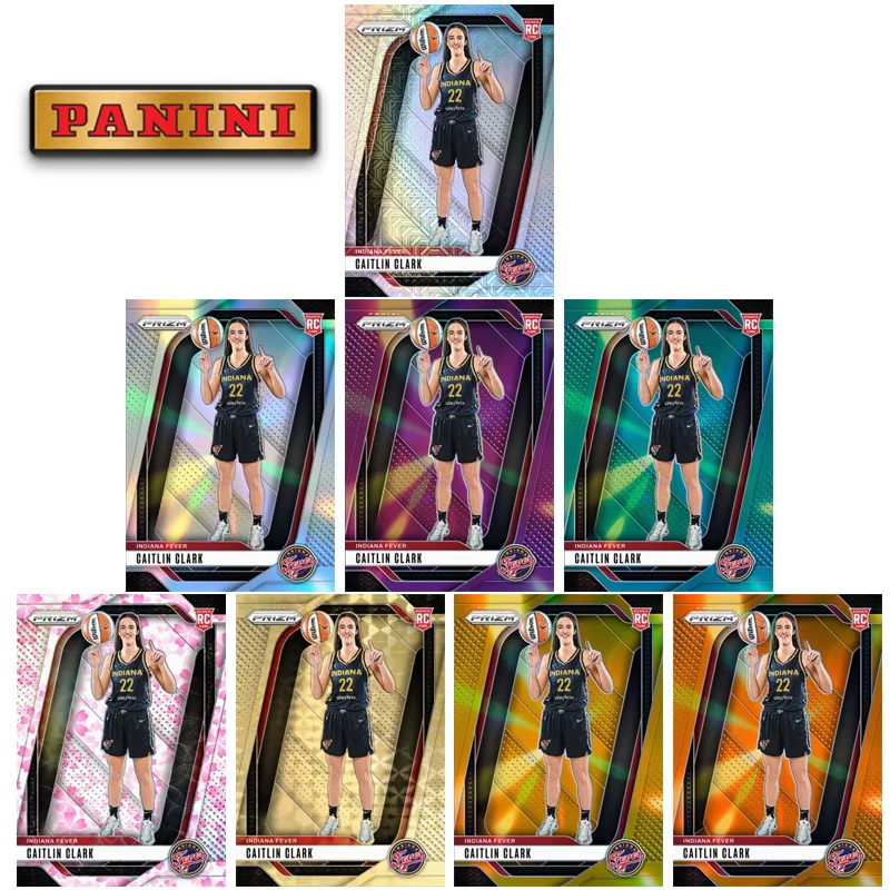 

Panini 2024 WNBA Base Prizms Caitlin Clark Indiana Fever Diy Homemade Basketball Star Trading Cards Birthday Gift Collection
