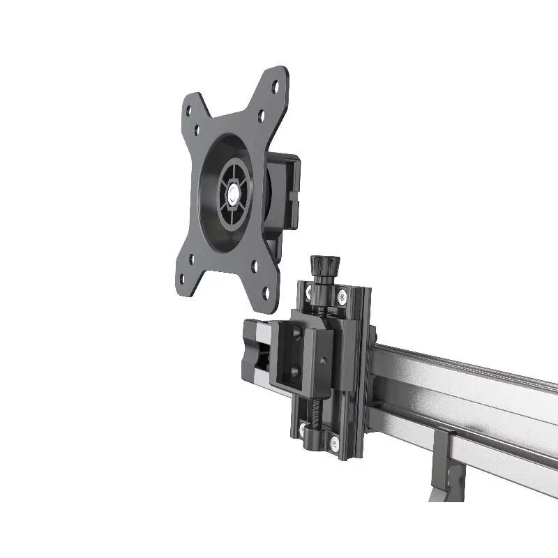Through Hole 6 Monitor Stand with VESA 75/100 Standard for 15-Inch to 27-Inch Monitors, Metal Construction, Available in Stock