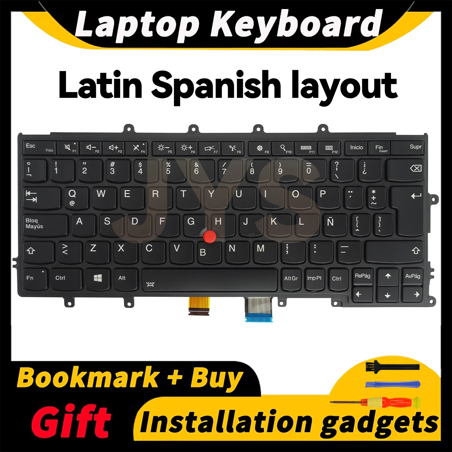 For Lenovo Thinkpad X230S X240 X240S X250S X250 X260 X270 laptop replacement keyboard with backlit Latin Spanish layout 04X0180