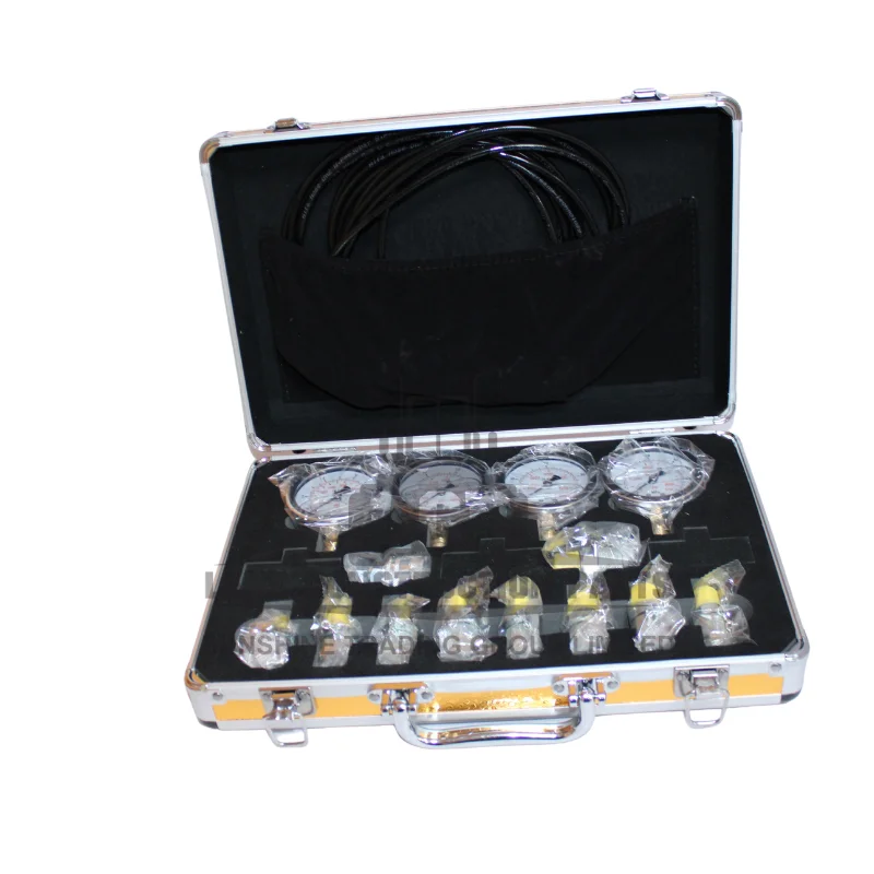 New Small Excavator Pressure Gauge Hydraulic Oil Test Pressure Detector Accurate Hydraulic Pressure Measuring Box Instrument