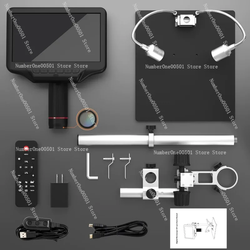 AD407 Pro 7 Inch 24MP HDMI Digital Microscope for Phone PCB Soldering Jewelry