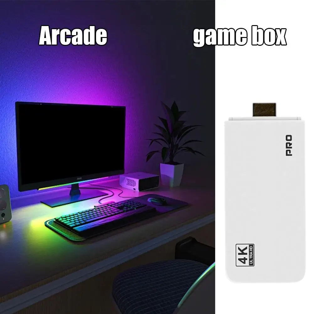 وحدة تحكم ألعاب ريترو 128G ألعاب فيديو كلاسيكية 2025 4K HDMI مدمجة 23 محاكيات 20000+ ألعاب التوصيل والتشغيل مع وحدتي تحكم #4