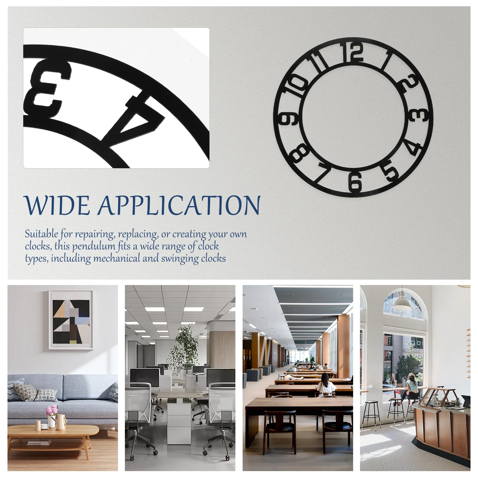 

2Pcs Wall Clock Stickers Acrylic Round Clock Face Stickers Arabic Numerals Mirror Wall Decor DIY Living Room Hotel Entryway