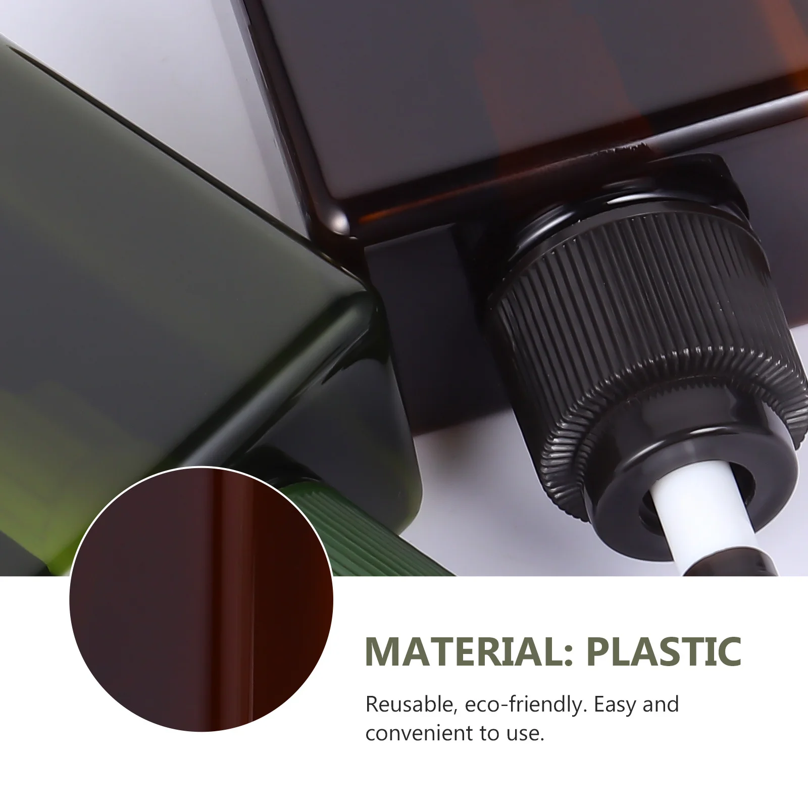 4개 150Ml 빈 로션 병 샴푸 샤워 젤 핸드 리필용 재사용 가능한 플라스틱 사각형 용기