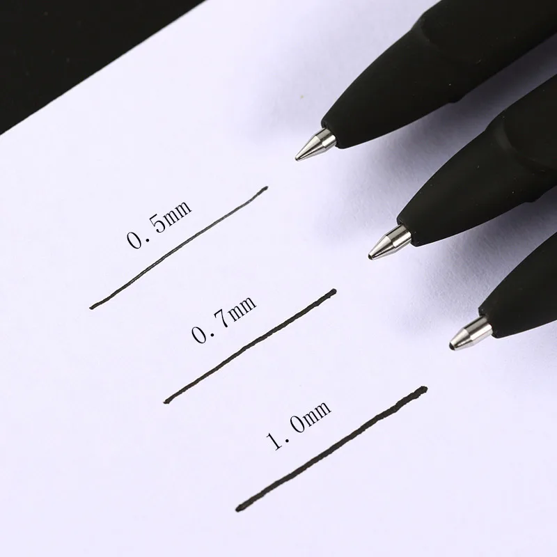 0.5/0.7/1.0mm Large Capacity Gel Pen Signature Business Pen Calligraphy Pen Ballpoint pen For School Office Writing Stationery