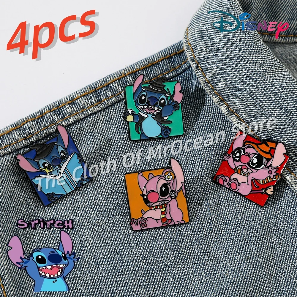 

Disney Stitch Cute Cartoon Creative Metal Badge Angie Alloy Drop Oil Brooch Accessory Pin Decoration Brooches Fashion Jewelry