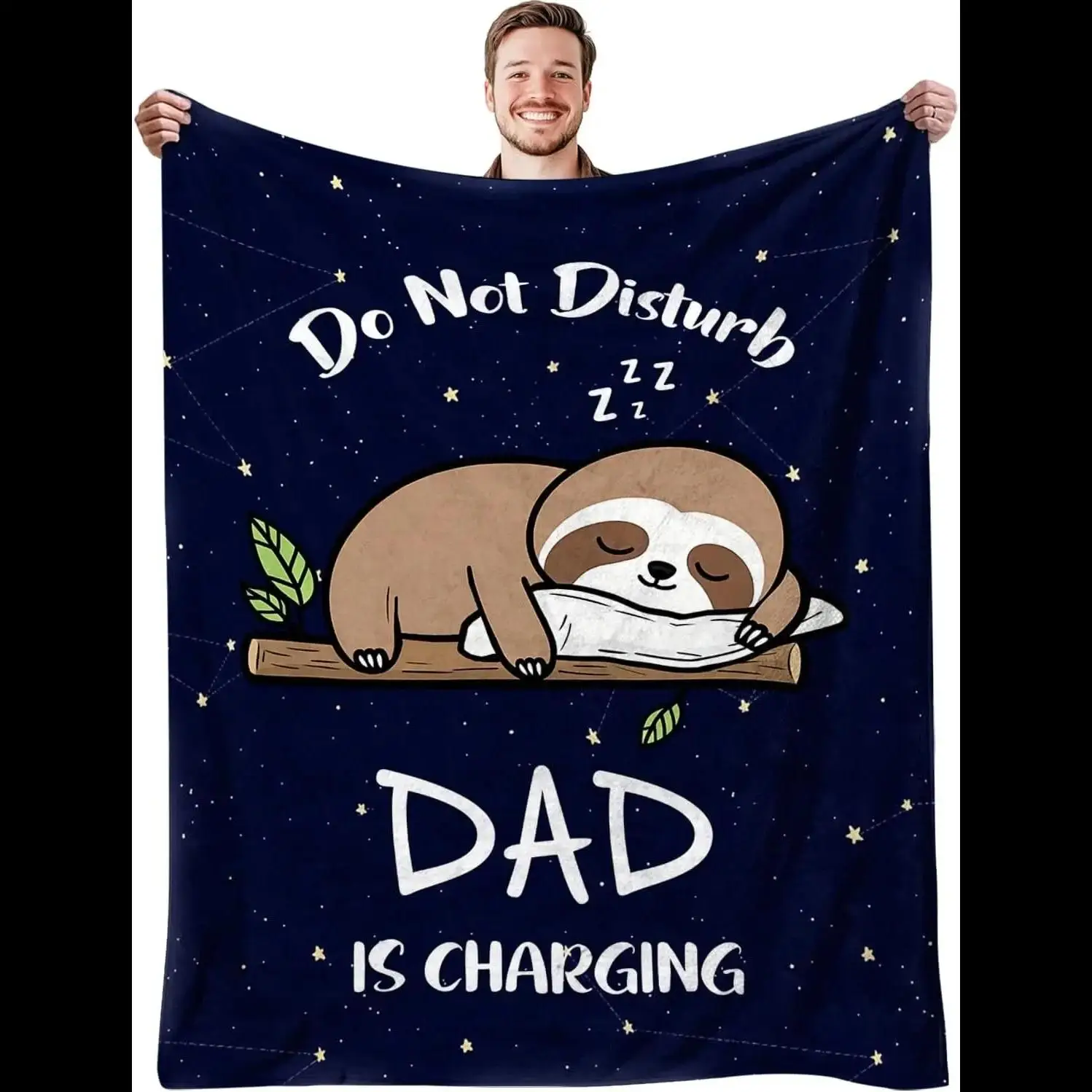 

Плед с забавным узором – идеальный подарок для папы, мамы, дедушки, бабушки на День отца, День матери, День рождения, годовщину, День благодарения