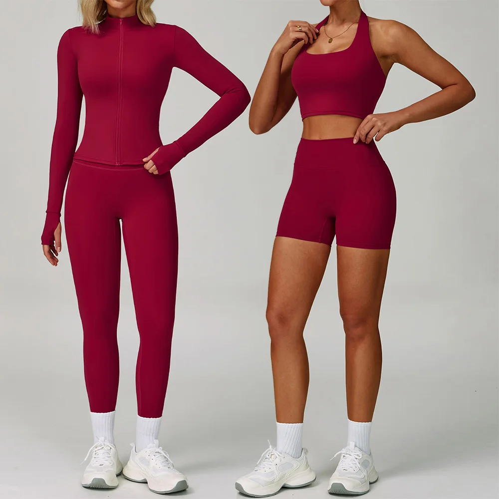 2PCS Yoga Suit Women Tracksuit Sports Set Quick-Drying Gym Set Women Set Running Workout Long Sleeve Sports Shirt Yoga Clothing