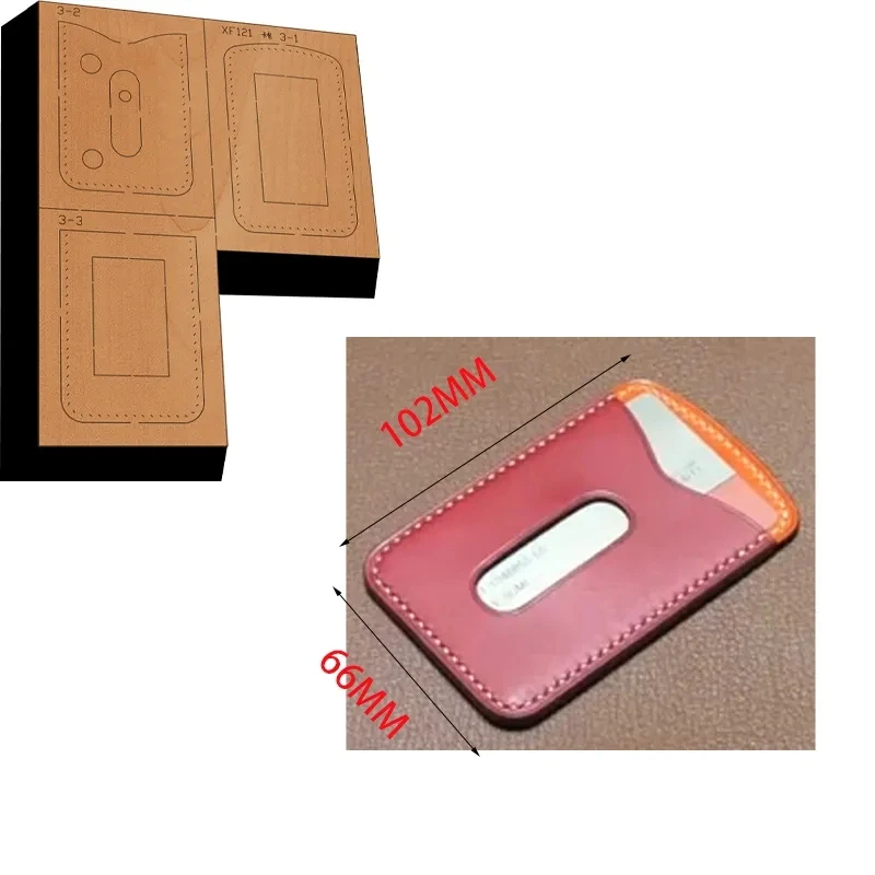 Lame en acier du Japon, matrice en bois, bricolage, carte, sac, portefeuille, cuir, artisanat, poinçon, outil à main, douzaine de moules à couteaux coupés