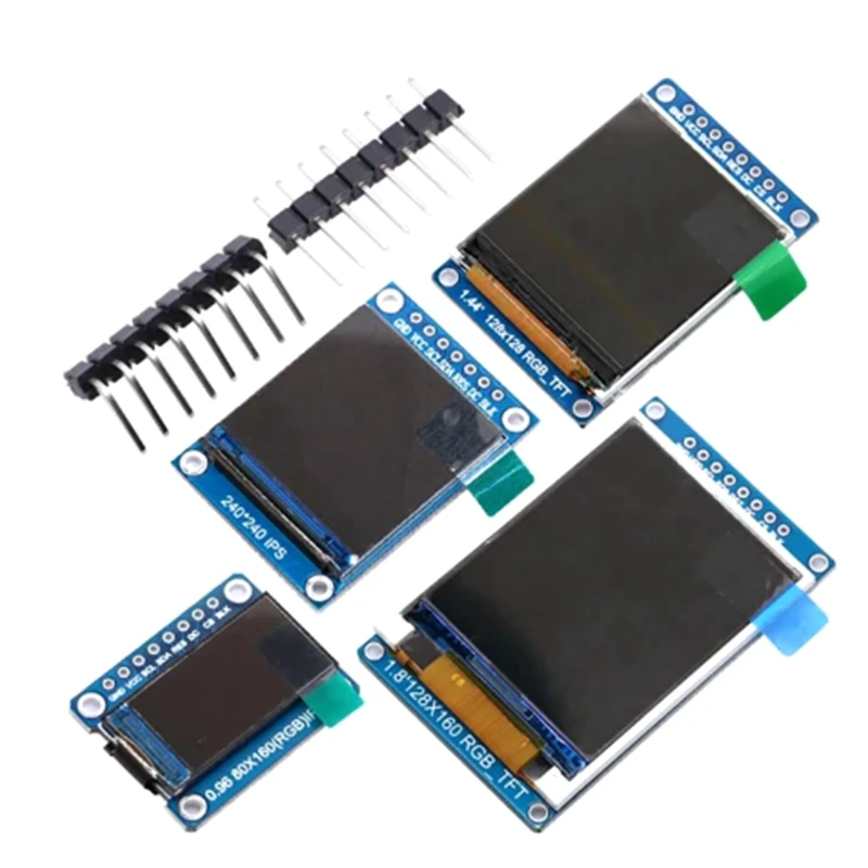 

Display 0.96 1.3 1.44 1.8 inch IPS 7P SPI HD 65K Full Color LCD Module ST7735 / ST7789 Drive IC 80*160 240*240 (Not OLED)