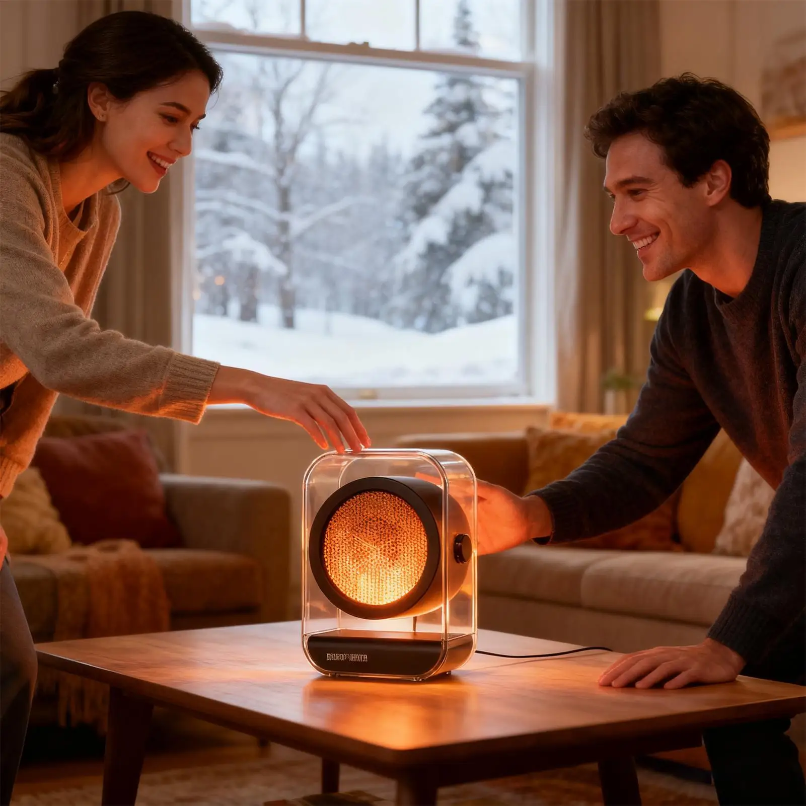 

Small Space Heater Portable Fast Heating Electric Home Supplies Small Room Heater For Offices Desk Room Home Garage RV Camping