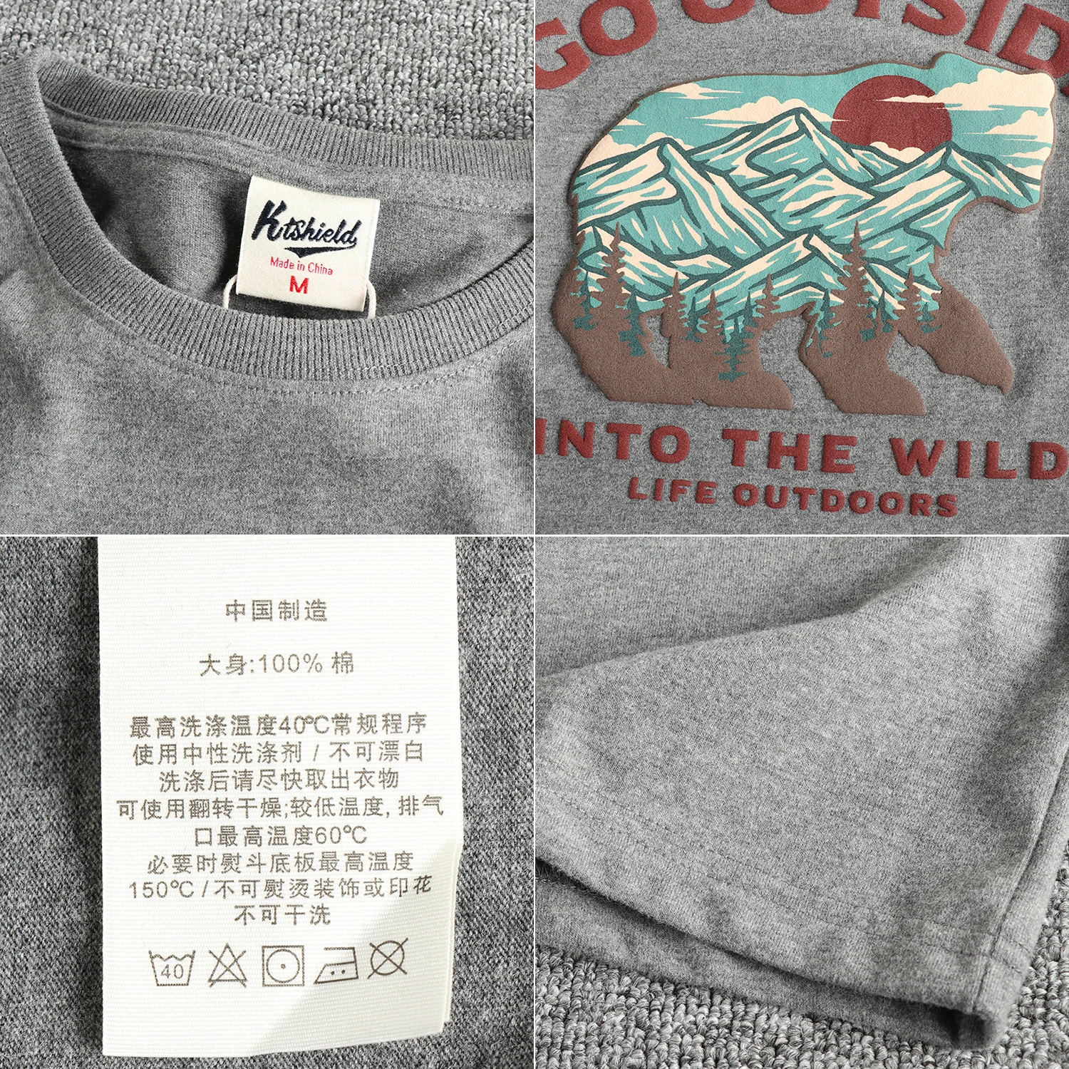 تي شيرت صيفي جديد 100% قطن بأكمام قصيرة من الصوف المغسول بتصميم كلاسيكي للرجال والنساء نصف كم #6