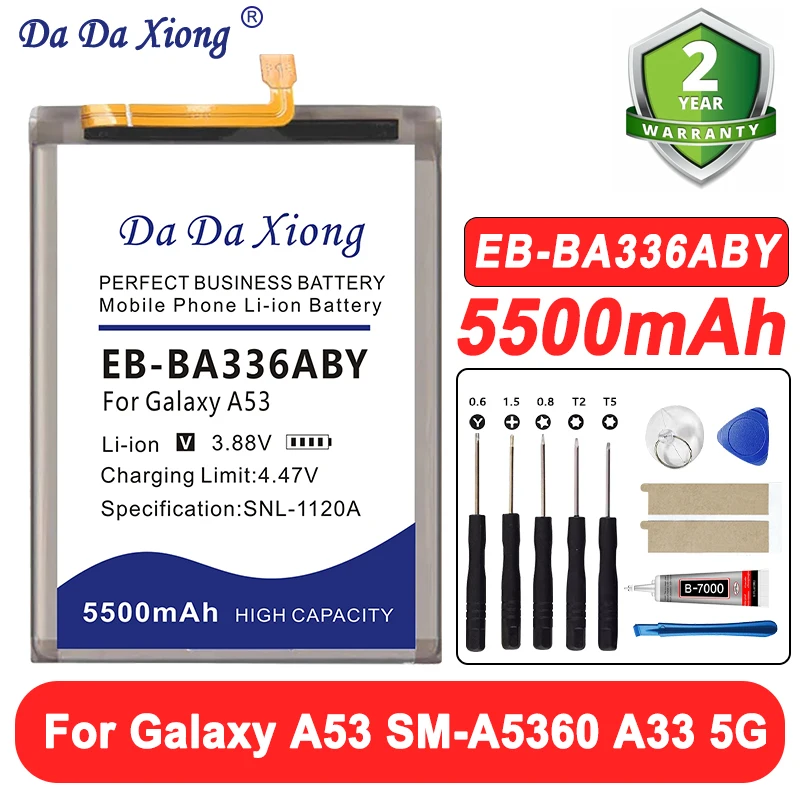 High Quality 100% New EB-BA336ABY 5500mAh Battery For Samsun