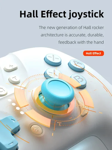 Imagen 2 del producto Controlador de juego Bluetooth Aolion, controlador de juego Hall Edition para Switch 2/1 iOS MFi Games Android Smart Universal