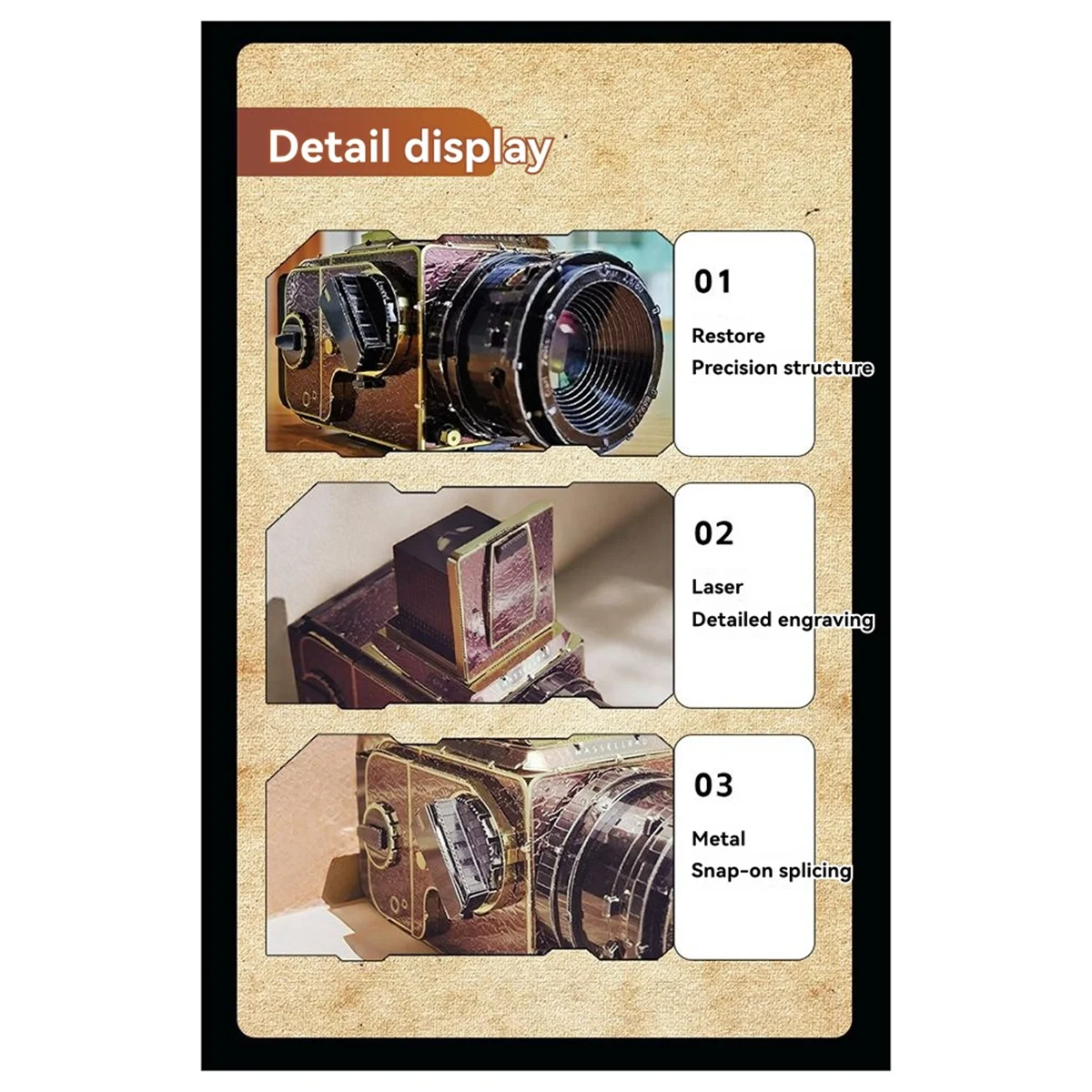 Popular_Color Simulation Camera Handmade DIY Assembly Model Kits