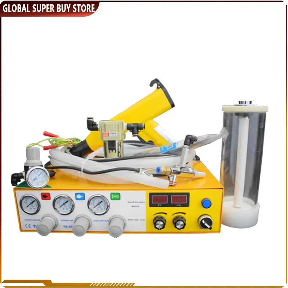 Portable Powder Coating Paint Gun Digital Electrostatic Powder Coating System Machine Kits