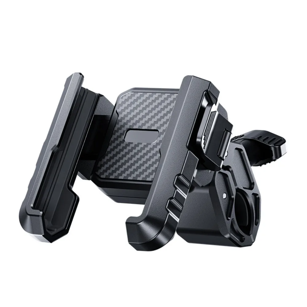 

New PC Motorcycle Phone Holder ABS Black Bike Bicycle Phone Mount Dual Vibration Dampener Mobile Phone Holder Universal