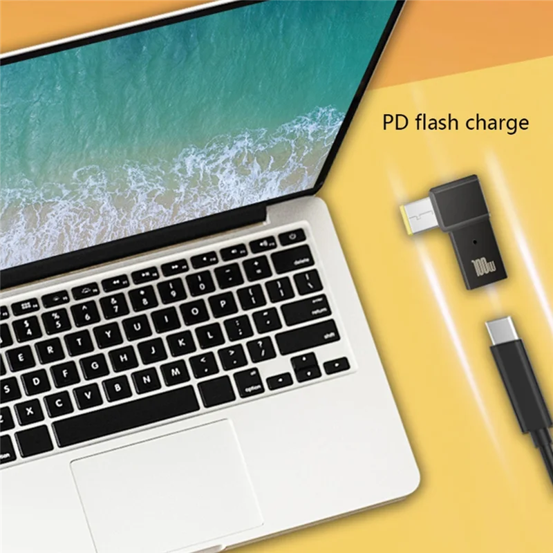 كفاءة 100 واط USB نوع C أنثى إلى مربع PD محول قابس USB-C شحن سريع لأجهزة الكمبيوتر المحمول ثينك باد تيار مستمر محول الطاقة موصل