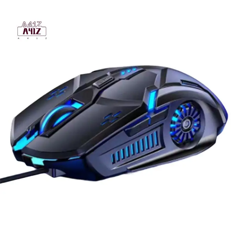 A41Z-G5 Mute Wired Mouse Six Keys Luminous Game E-Sports Machinery Computer Accessories