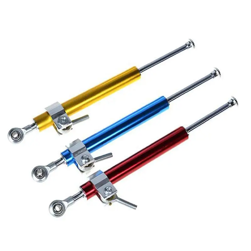 Strange Universal 330MM Motorcycle Steering Damper Stabilizer Shock Absorber Direction Safety Control Damper-Steering Red