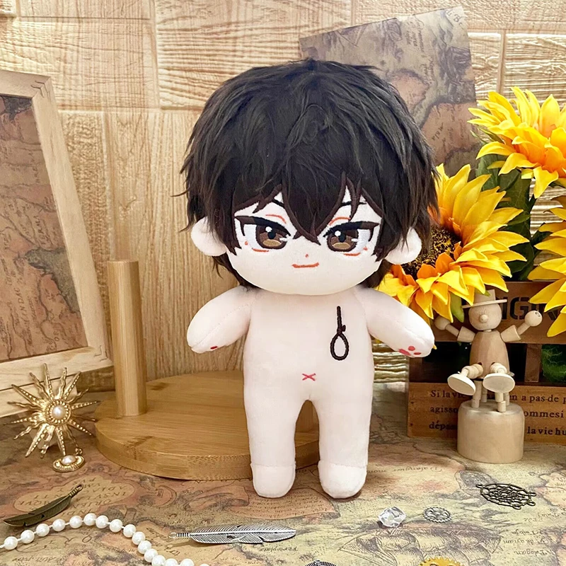 Ausgestopfte Anime Bungou streunende Hunde Baumwoll puppe Dress-up Nakahara Chuya Dazai Osamu Plüsch puppe 20cm original Sammler Spielzeug Geschenk