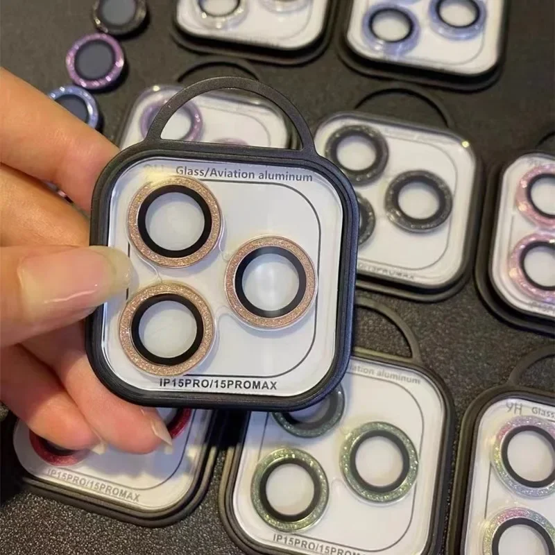 2-3Pcs Diamond Camera Lens Protector For IPhone 15 14 Pro Max 13 12 Mini 16 IPhone15 14 Plus 13Pro 16 Pro12ProMax Accessories