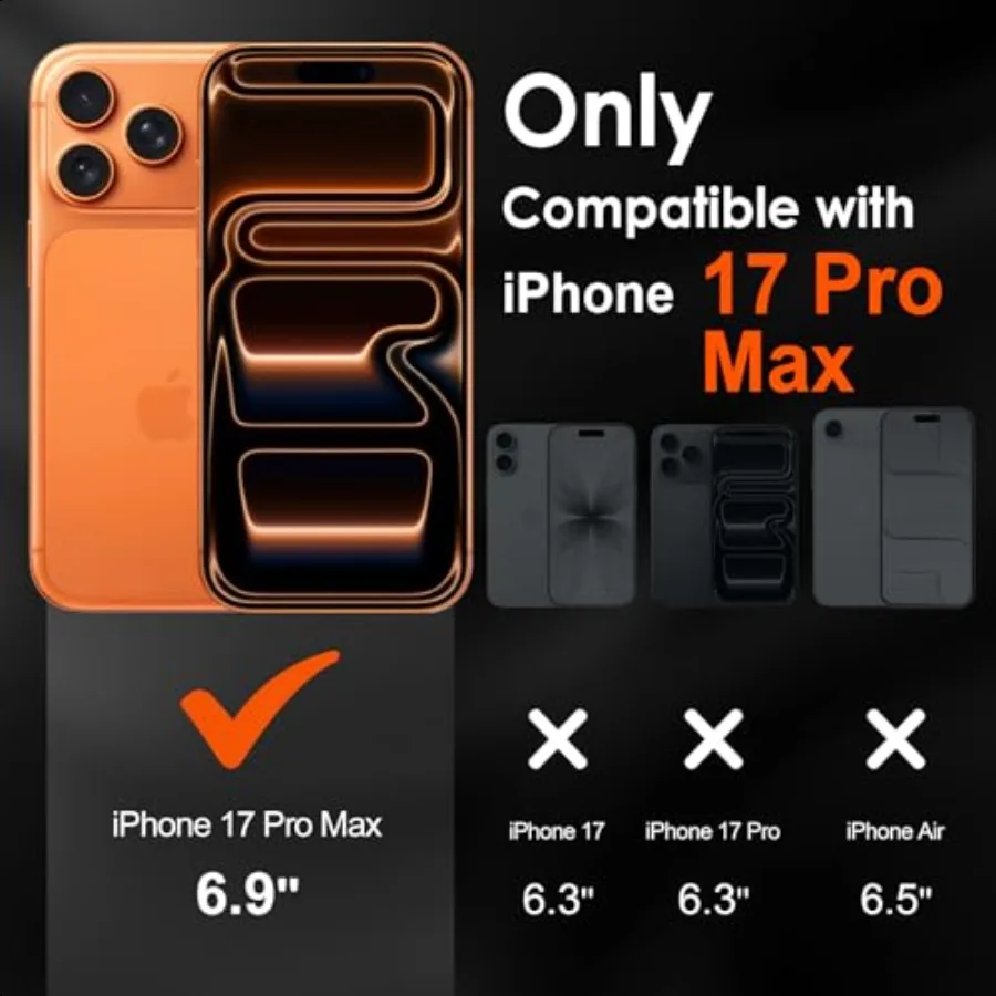 4 sztuki folii ochronnych na obiektyw aparatu do iPhone'a 17 Pro Max 6.9'' Folia ochronna ze szkła hartowanego [Kompatybilna z etui][Nowa wersja] do iPhone'a