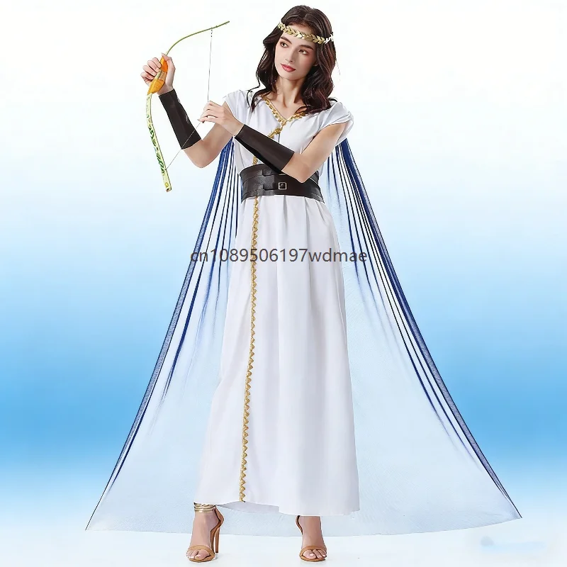 

Adult White Retro Costume Roman Classical Mythological Medieval Goddess Cosplay Outfits Carnival Party Costumes Fancy Clothes